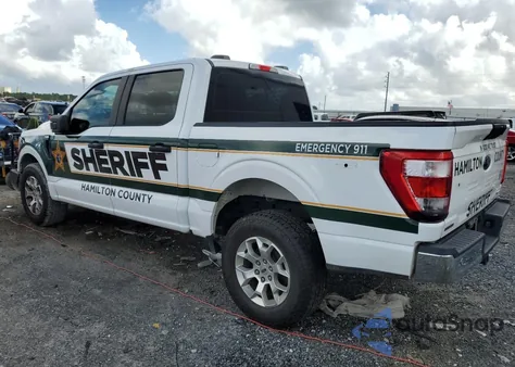 2021 Ford F150 Police Responder из США, поврежденный, VIN 1FTFW1P89MKE67809